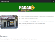 Tablet Screenshot of pagandrivingschool.com